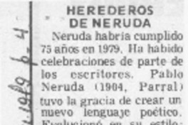 Herederos de Neruda