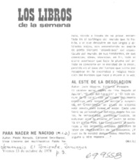 Para nacer he nacido