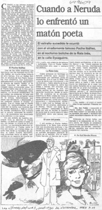 Cuando a Neruda lo enfrentó un matón poeta