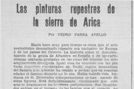 Las pinturas rupestres de la sierra de Arica