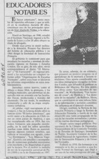 Educadores notables.
