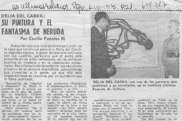 Su pintura y el fantasma de Neruda