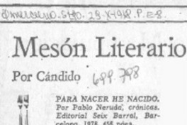 Para nacer he nacido