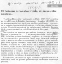 El fantasma de los años treinta, de nuevo entre nosotros...