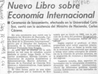 Nuevo libro sobre economía internacional.