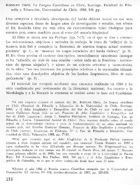 La lengua castellana en Chile