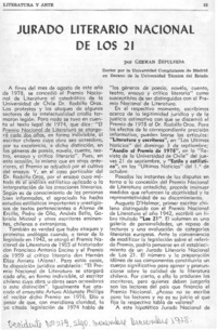 Jurado Literario Nacional de los 21
