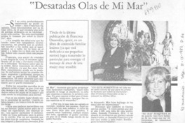 Desatadas olas de mi mar".