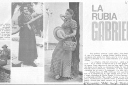 La Rubia Gabriela.