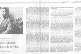 Gabriela Mistral, guardiana de la vida