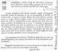 Gabriela anda por el mundo