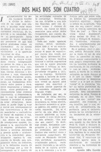 Dos mas dos son cuatro.