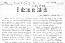 El destino de Gabriela