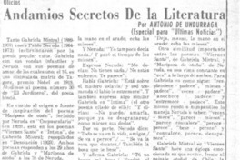 Andamios secretos de la literatura