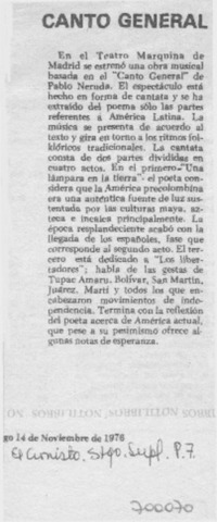 Canto general.