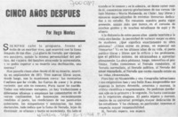 Cinco años después