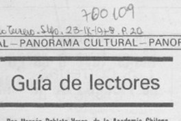 Guía de lectores