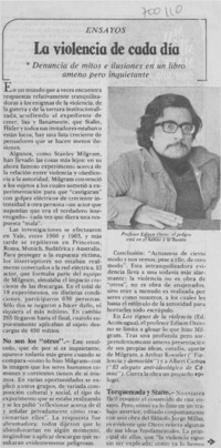 La violencia de cada día.