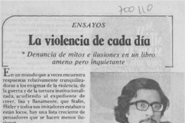 La violencia de cada día.