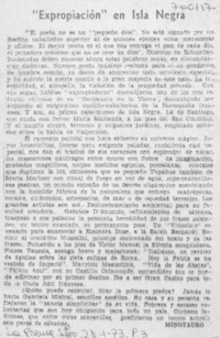 "Expropiación" en Isla Negra