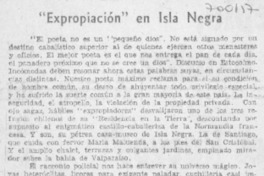 "Expropiación" en Isla Negra