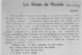Las musas de Neruda