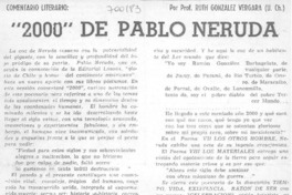 "2000" de Pablo Neruda