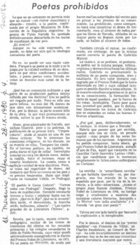Poetas prohibidos