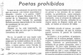Poetas prohibidos