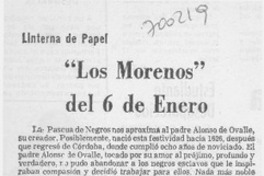 Los morenos" del 6 de enero