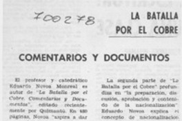 La batalla por el cobre.