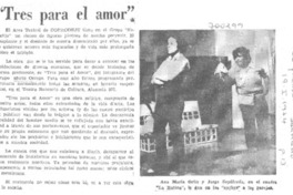 Tres para el amor.