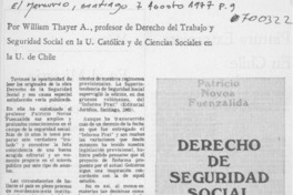 Derecho de seguridad social.