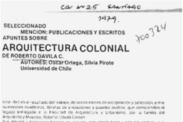 Arquitectura colonial.