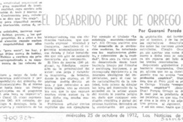 El desabrido puré de Orrego