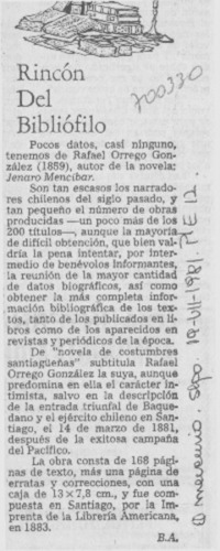 Rincon del bibliófilo