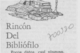 Rincon del bibliófilo
