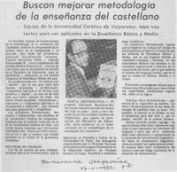 Buscan mejorar metodología de la enseñanza del castellano.