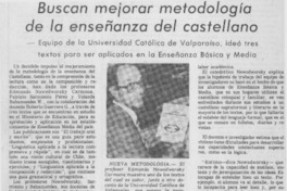 Buscan mejorar metodología de la enseñanza del castellano.