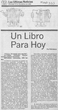 El trabajo oral y escrito"