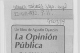 La opinión pública.