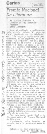 Premio Nacional de Literatura