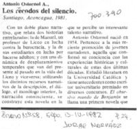 Los recodos del silencio