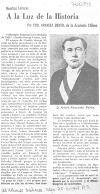 A la luz de la historia