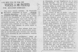 Versos a mi puerto