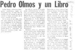 Pedro Olmos y un libro