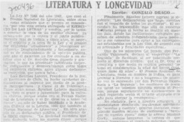Literatura y longevidad