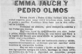 Emma Jauch y Pedro Olmos