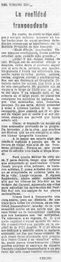 La realidad trascendente