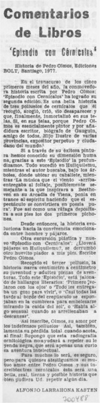 Episodio con cernícalos